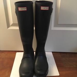 Hunter Original Tall Matte Black Rainboots